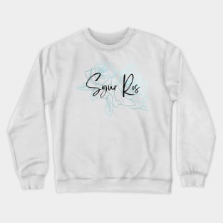 Sigur Ros blue rose Crewneck Sweatshirt